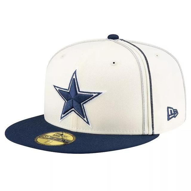 New Era Mens Cream Dallas Cowboys Soutache 59FIFTY Fitted Hat Product Image