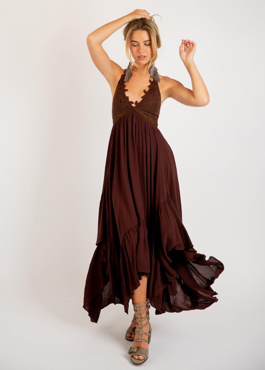 Poesy Dress in Espresso Product Image