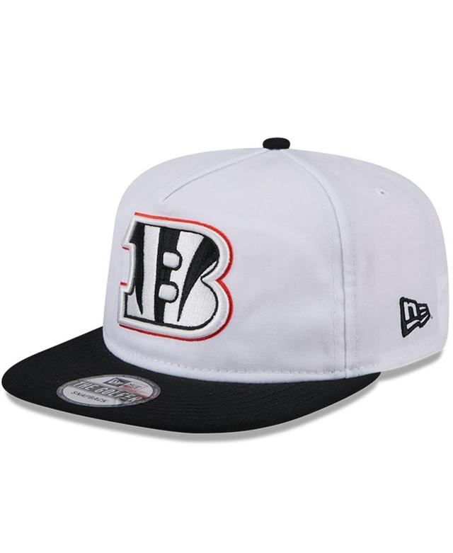 New Era Mens White/Black Cincinnati Bengals 2024 Nfl Training Camp Golfer Snapback Hat Product Image