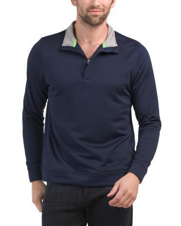 Performance Quarter Zip Pullover for Men | Polyester Product Image