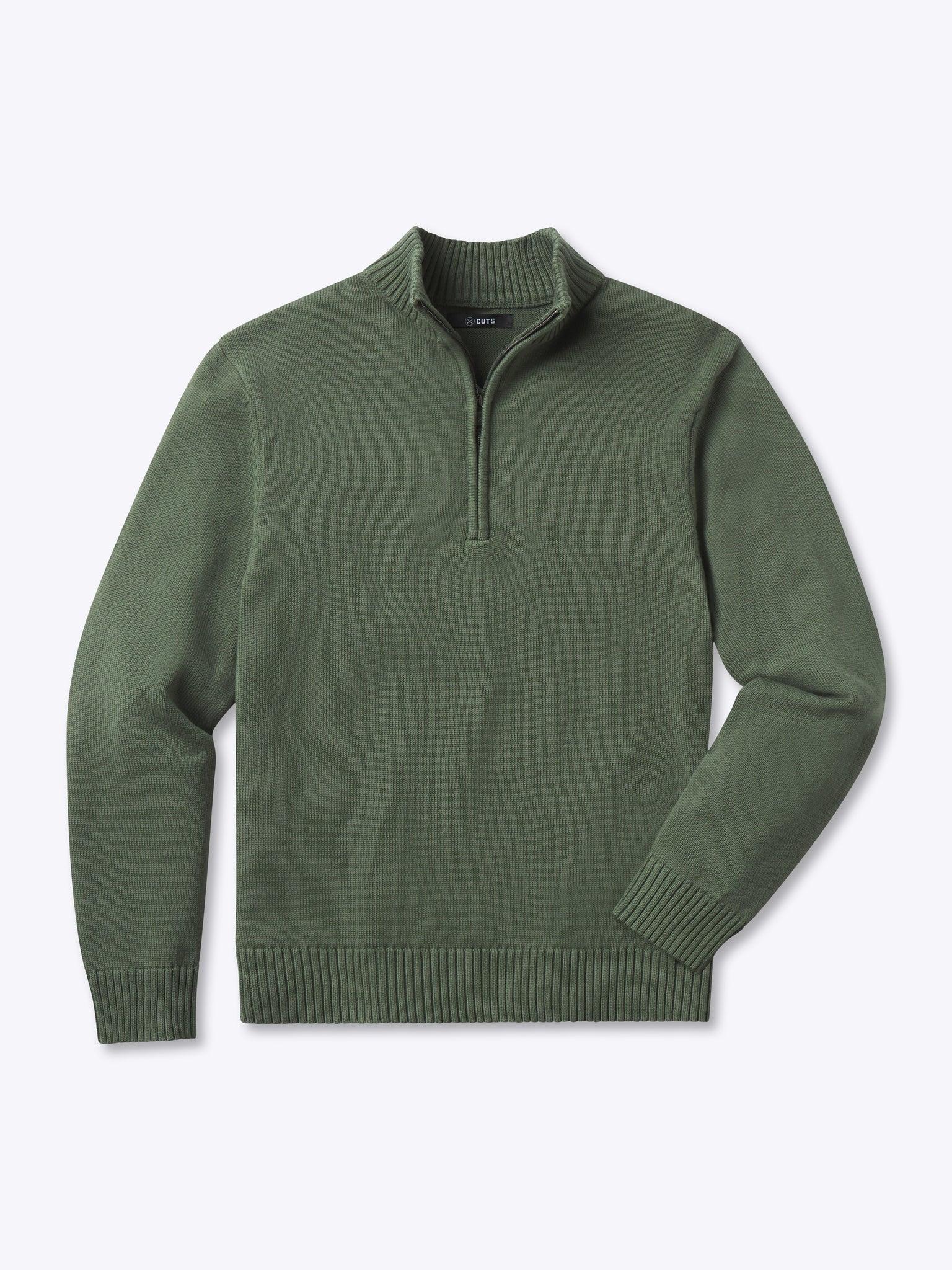 Odyssey Sweater Q-Zip | Moss Classic-Fit Product Image