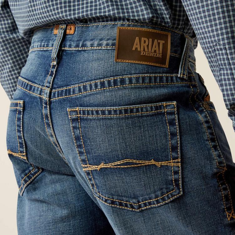 Ariat® Men's M4 Relaxed Nate Boot Cut Jeans in Heath Product Image