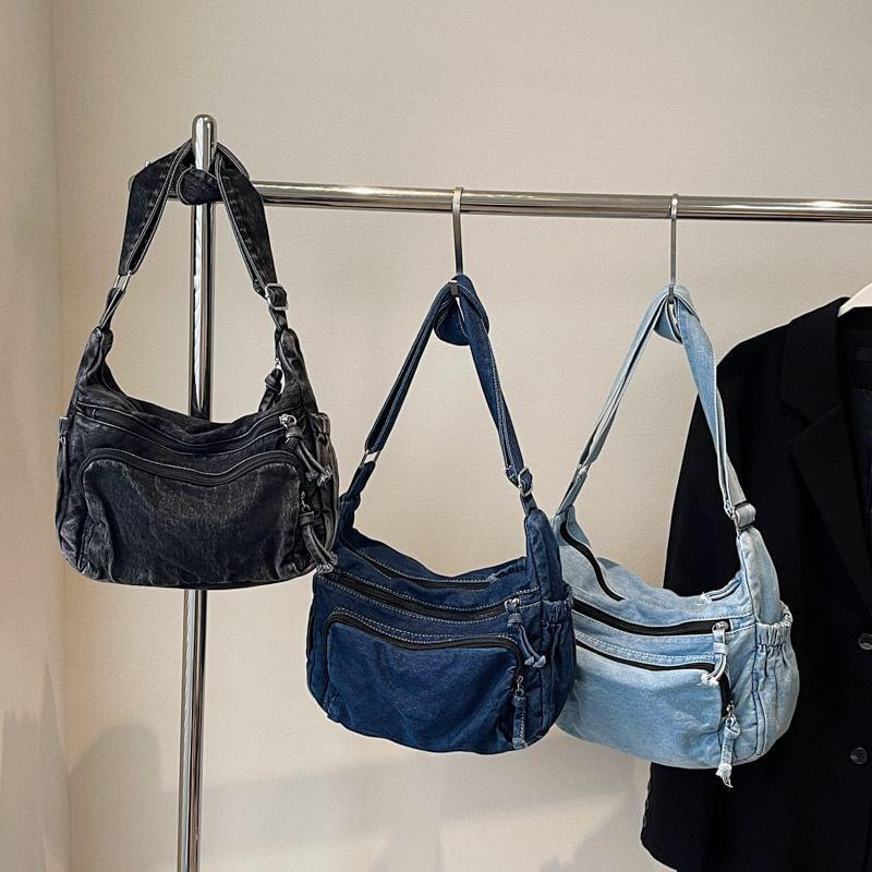 Multi-Pocket Denim Crossbody Bag product image