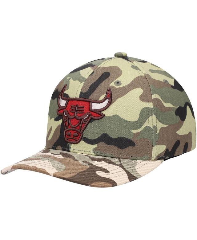 Mens Mitchell & Ness Camo Chicago Bulls Woodland Desert Snapback Hat Product Image