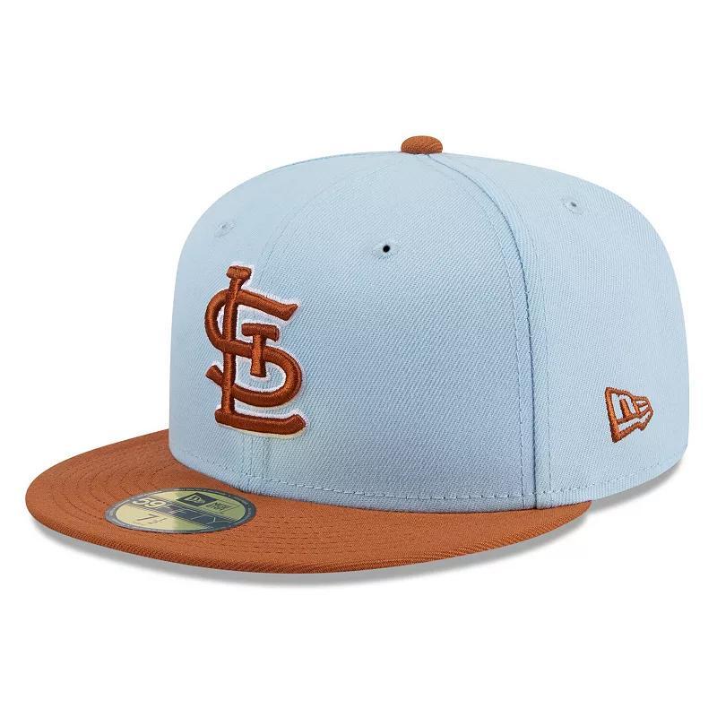 Mens New Era /Brown St. Louis Cardinals Spring Color Basic Two-Tone 59FIFTY Fitted Hat Product Image