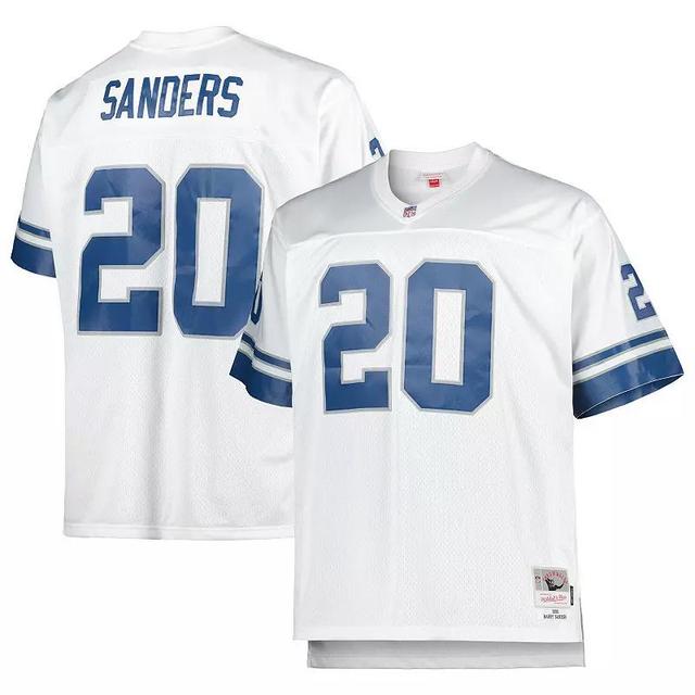 Mens Mitchell & Ness Barry Sanders Detroit Lions Big & Tall 1996 Retired Player Replica Jersey Product Image