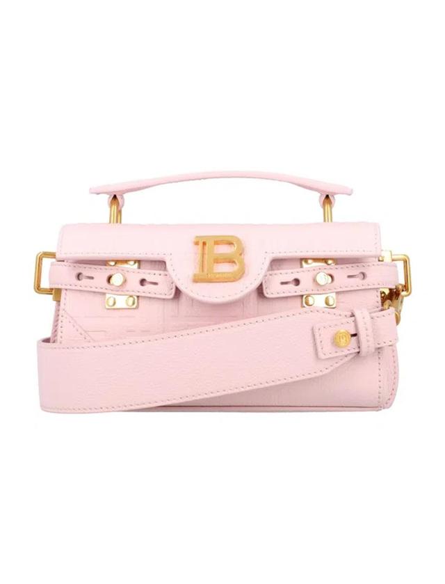 B-buzz 19 Embossed Bag In Rosa Chiaro Product Image