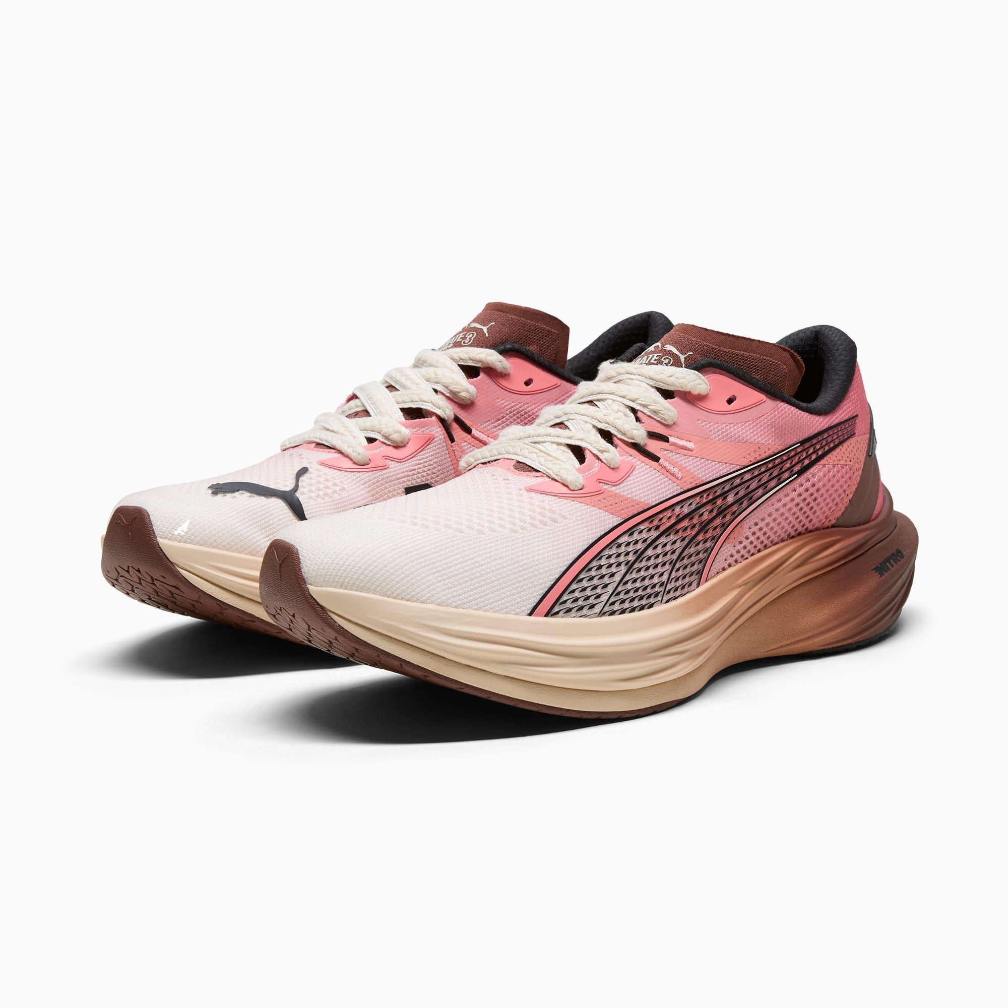 PUMA x THE BROOKLYN CIRCUS Deviate NITROâ¢ 3 Men's Running Shoes in Alpine Snow/Hibiscus Flower/Chocotart Product Image