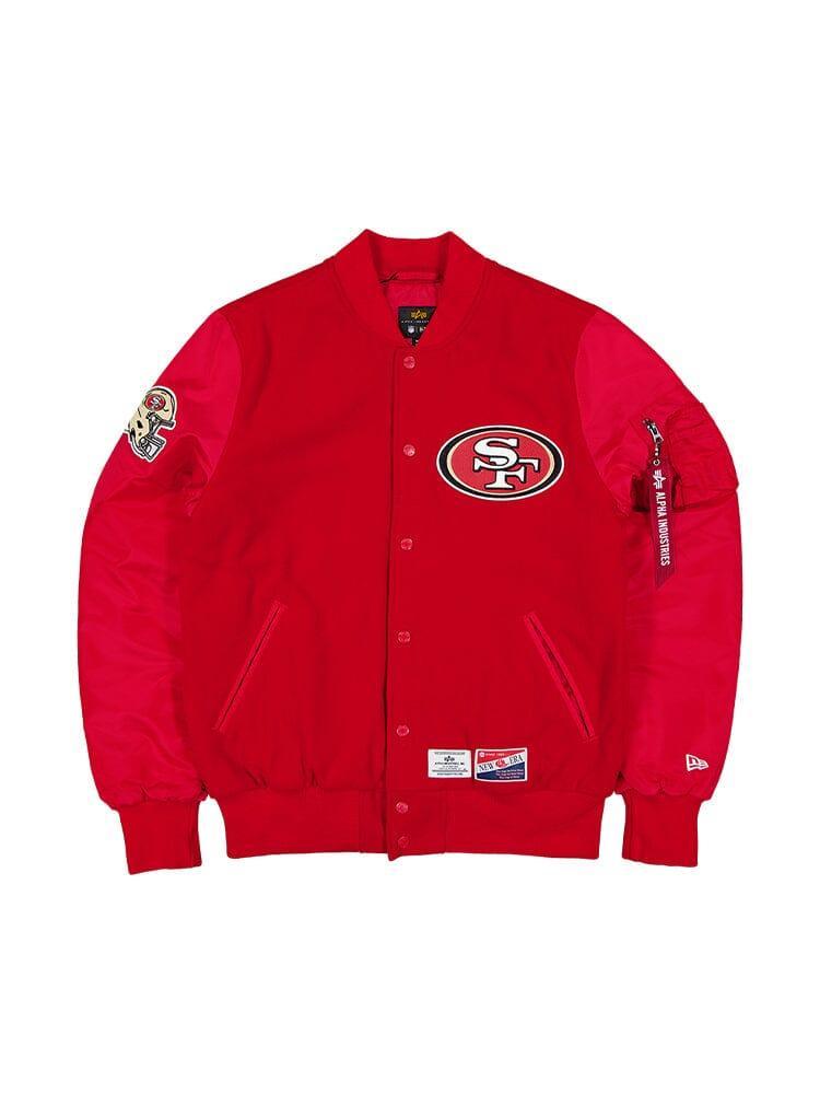 SAN FRANSISCO 49ERS X ALPHA X NEW ERA MA-1 BOMBER JACKET Product Image