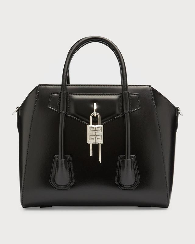 Givenchy Small Antigona Lock Leather Top Handle Bag Product Image