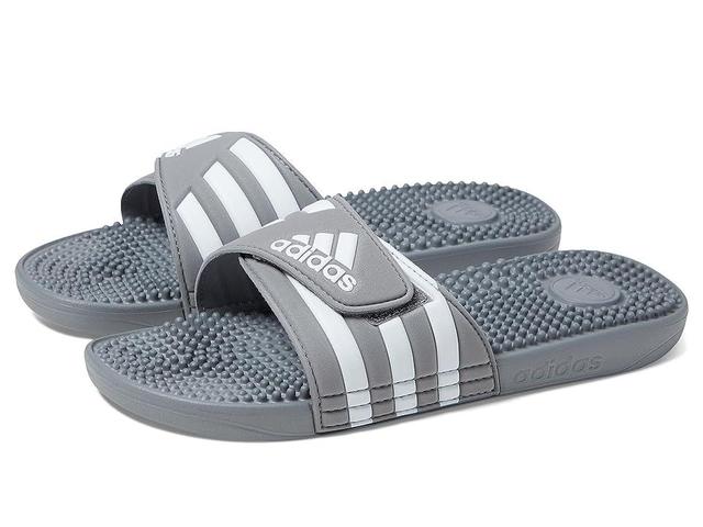 adidas adissage (Grey/White/Grey) Shoes Product Image