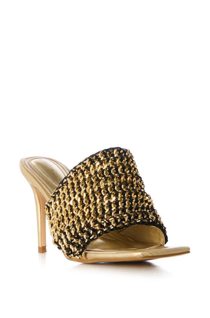 AZALEA WANG RIZALINO GOLD CHAIN SANDAL Product Image