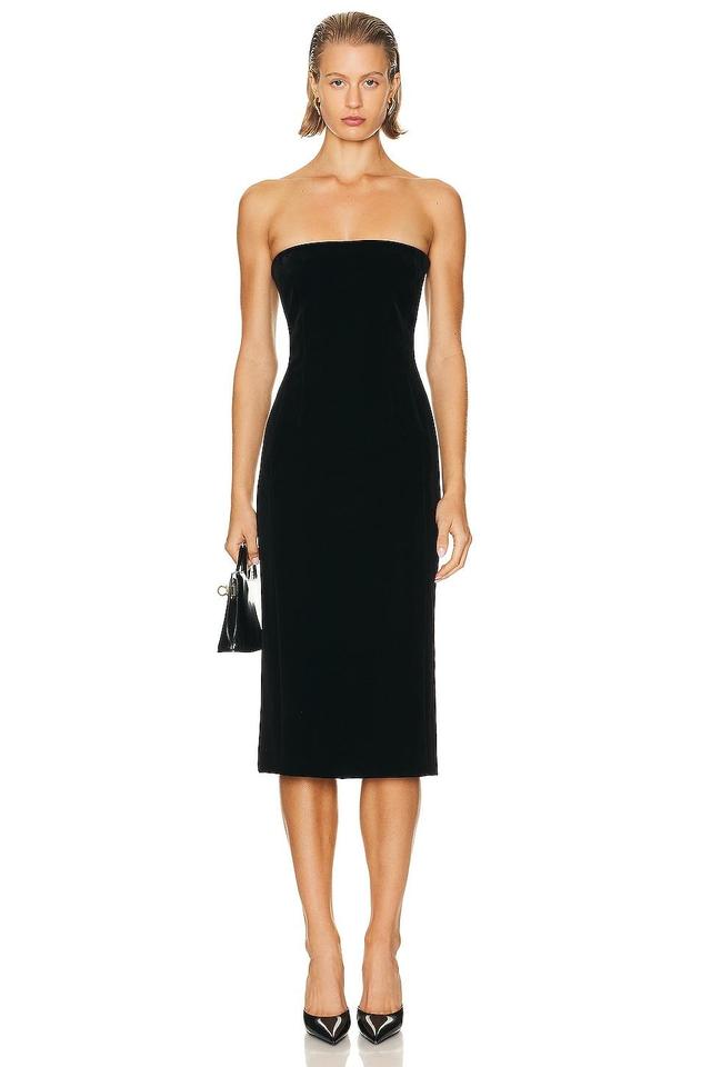 Ferragamo Strap Dress in Black Product Image