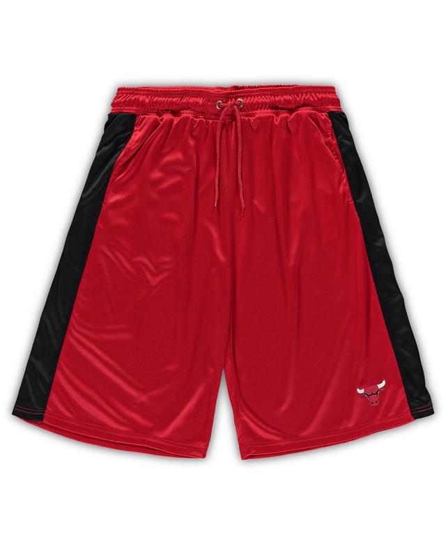 Mens Fanatics Branded /Black Chicago Bulls Big & Tall Performance Shorts Product Image