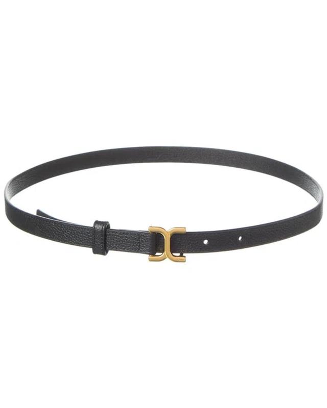 CHLOÉ Marcie Small Leather Belt In Black Product Image