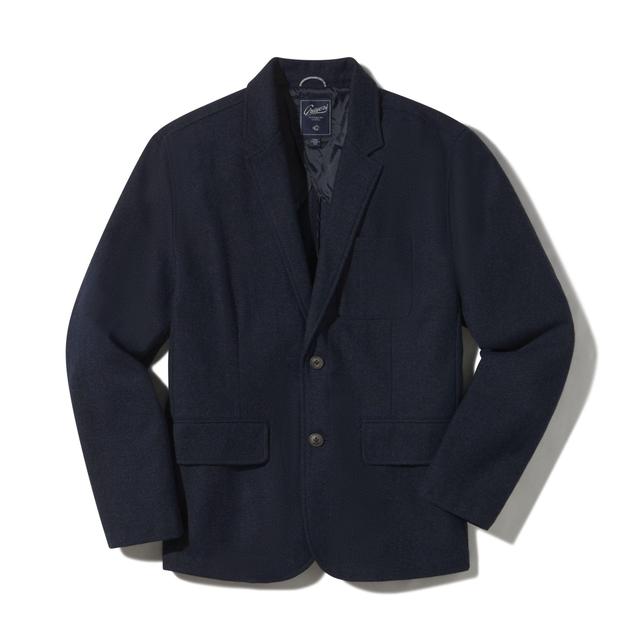 Hopsack Midweight Wool Blazer - Navy Product Image