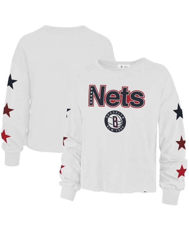 Womens 47 White Brooklyn Nets 2021/22 City Edition Call Up Parkway Long Sleeve T-shirt Product Image