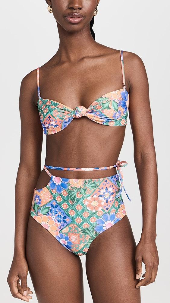 Agua Bendita Glenda Tile Bikini Bottoms | Shopbop Product Image