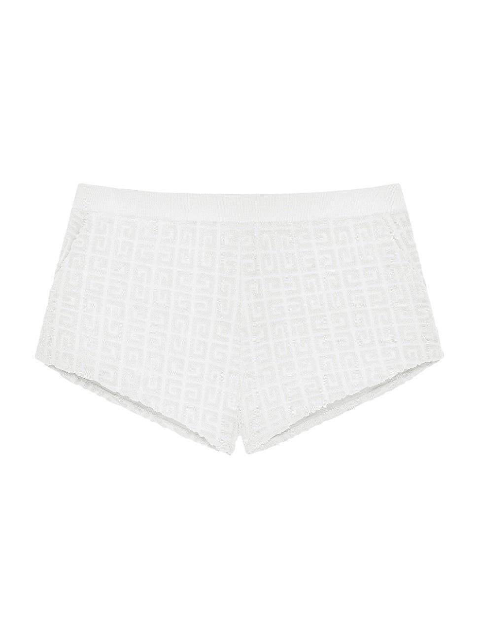 Womens Plage Mini Shorts in 4G Cotton Toweling Jacquard Product Image