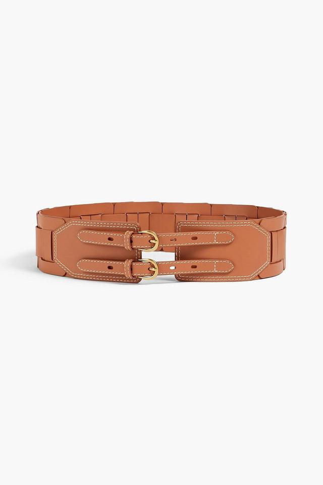 Leather Belt In Light Brown Product Image