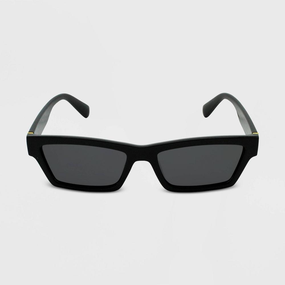 Womens Rectangle Sunglasses - Wild Fable Black Product Image