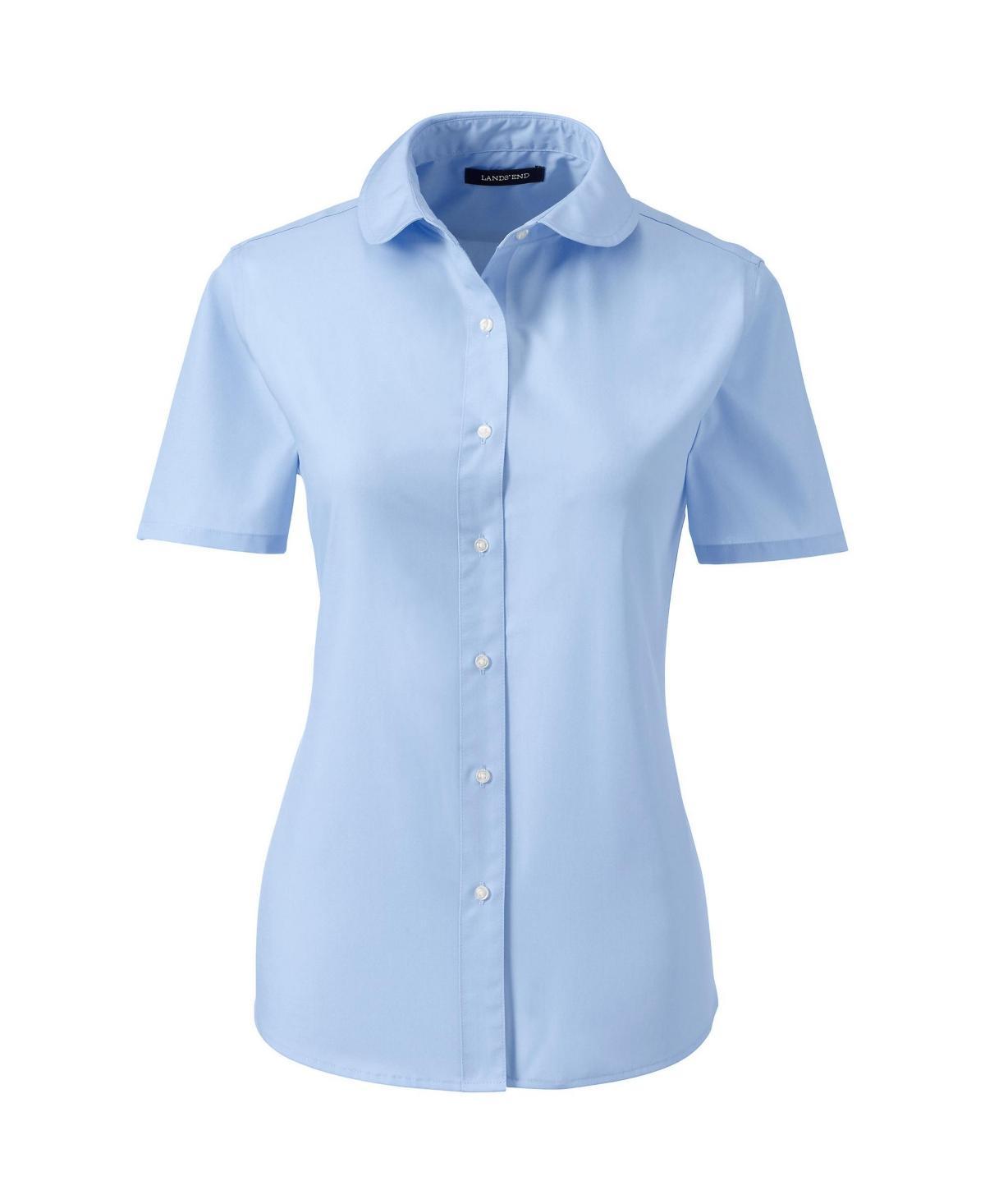 Womens Lands End School Uniform Peter Pan Collar Broadcloth Shirt Product Image