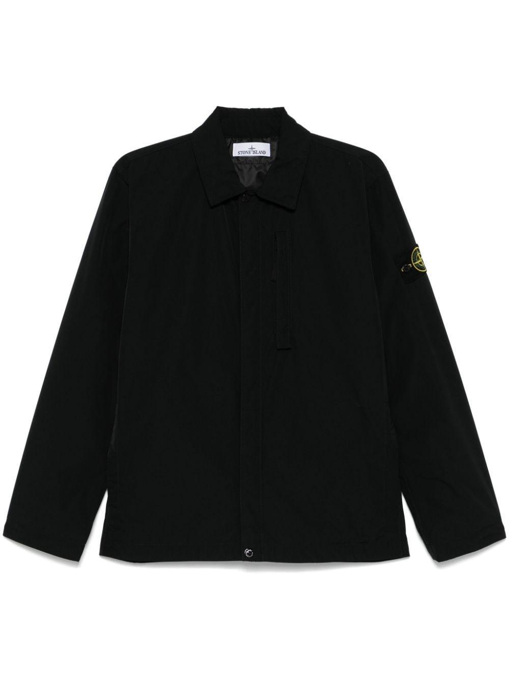 STONE ISLAND Micro Twill Jacket In Black Product Image