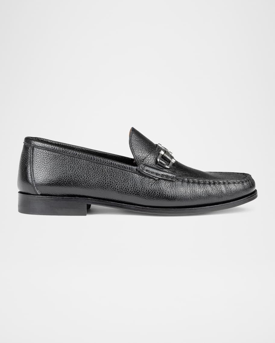 Men's Evanston Pebbled Leather Bit Loafers Product Image