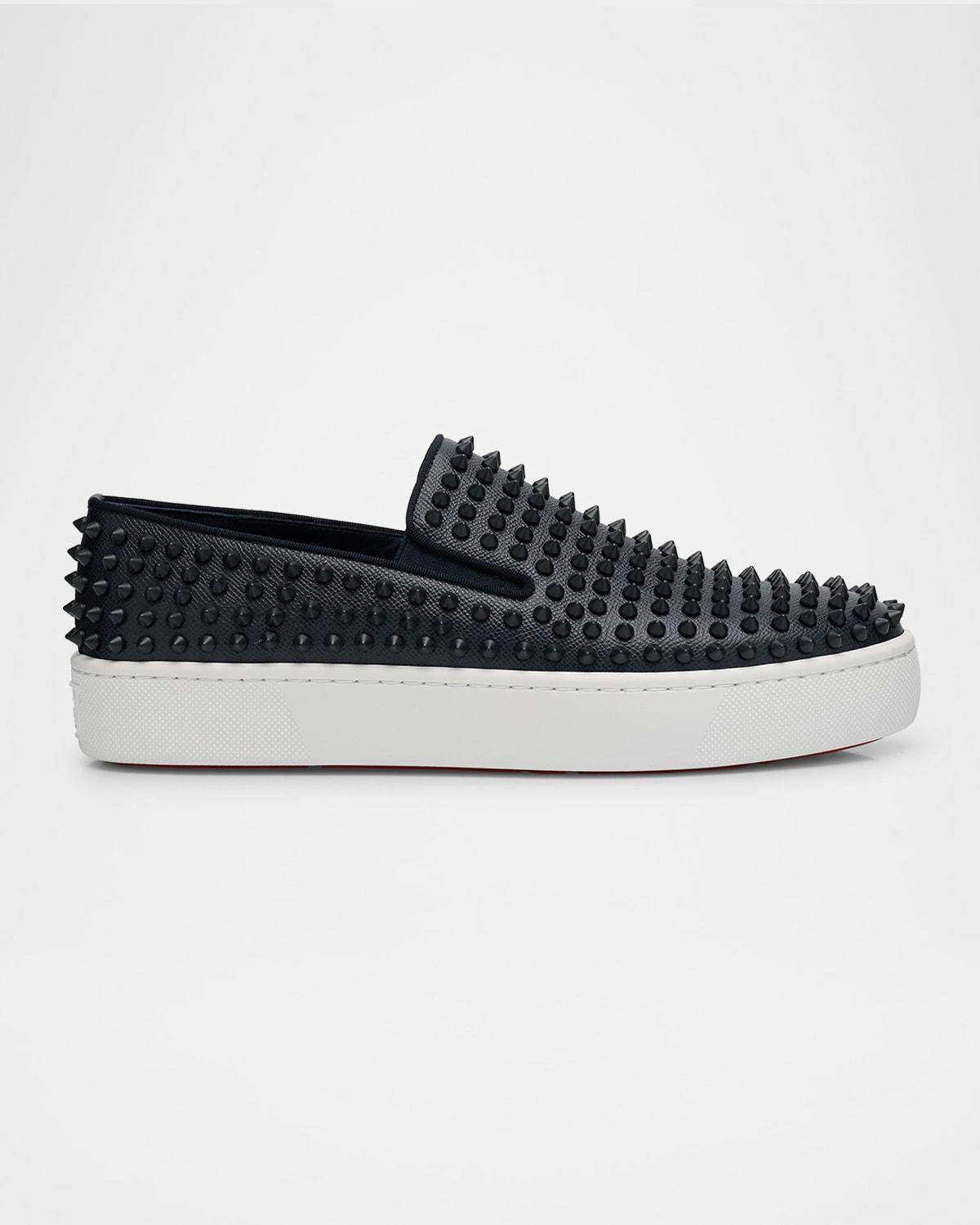 Mens Spikeboat Leather Slip-On Sneakers Product Image