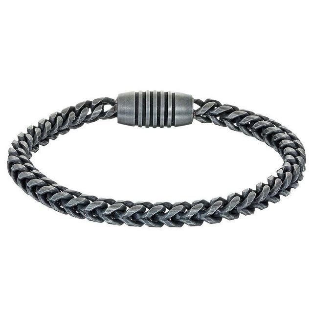 Mens LYNX Stainless Steel Franco Chain Bracelet Product Image