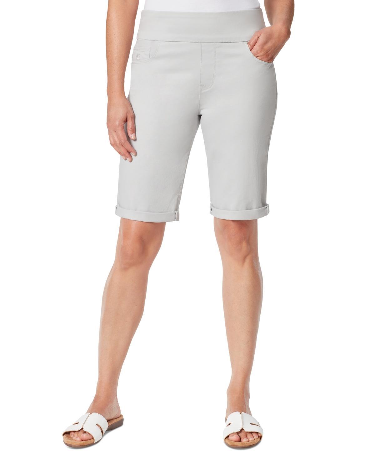 Gloria Vanderbilt Petite Amanda Pull-On Bermuda Shorts Product Image