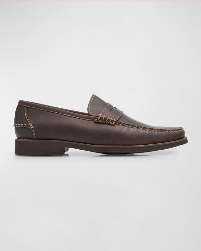 Men's Handsewn Leather Penny Loafers Product Image