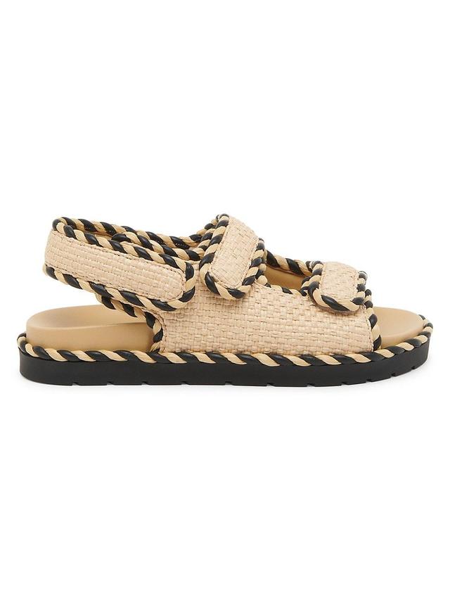 Womens Jack Striped Raffia Sandals Product Image