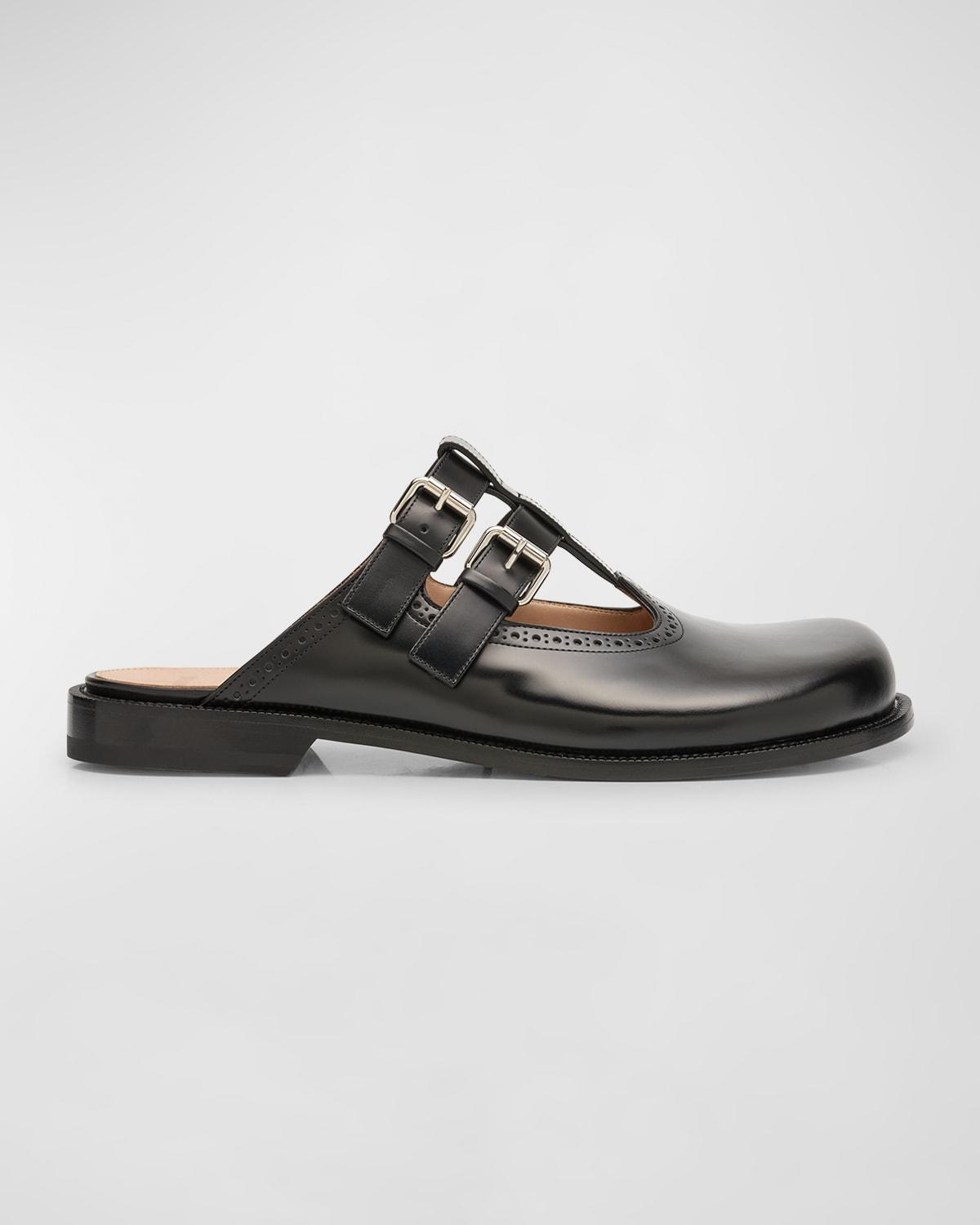 Mens Campo Leather Mary Jane Mules Product Image