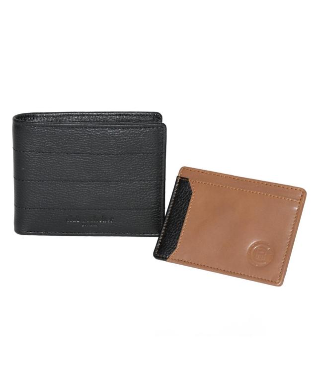 Mens Billfold Wallet with Removable Card Holder - Black/navy Product Image