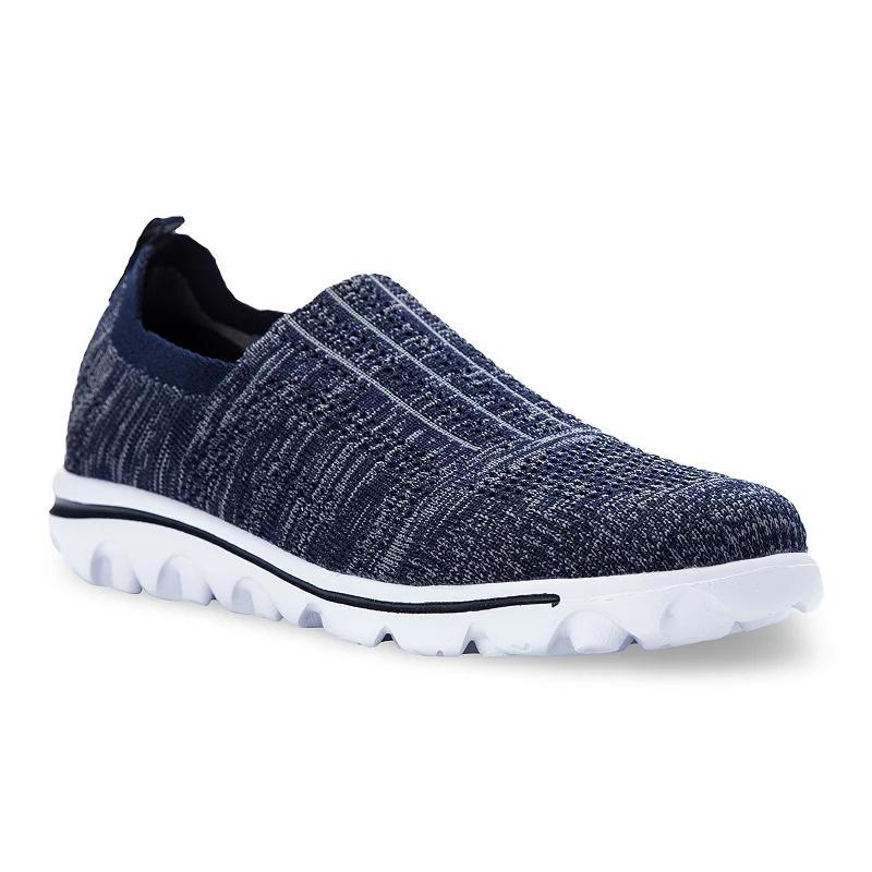 Propet TravelActiv Stretch Womens Sneakers Blue Product Image