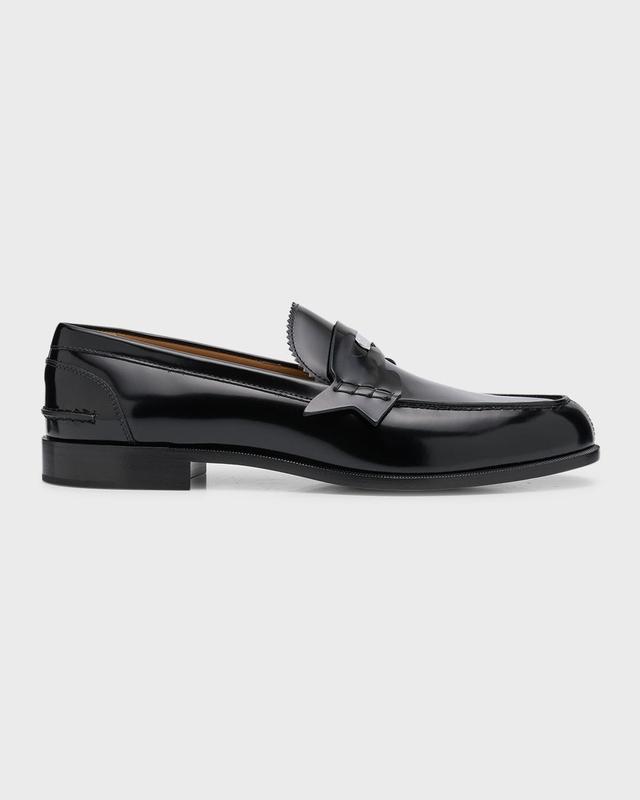 Mens Patent Leather Penny Loafers Product Image