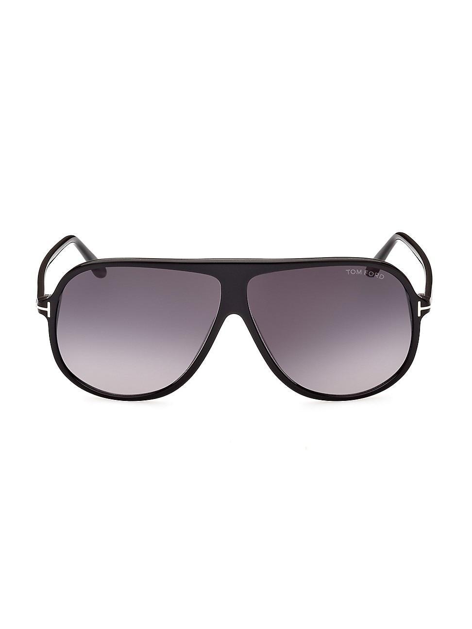 FERRAGAMO Gancini Evolution 61mm Aviator Sunglasses Product Image