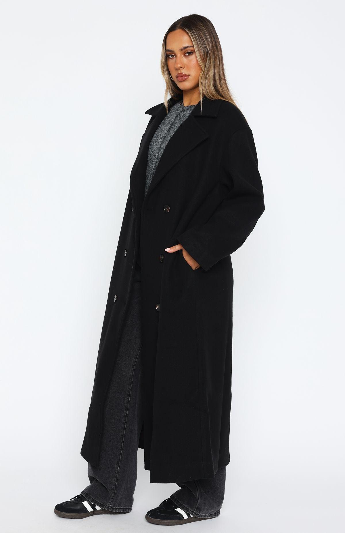 Modern Edge Oversized Coat Black Product Image