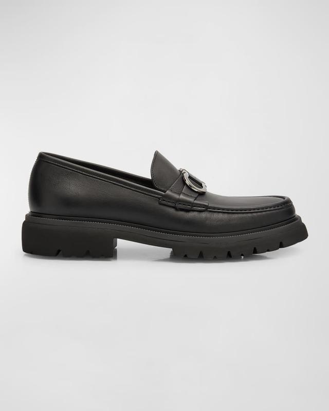 Mens Cocoon Gancini Leather Penny Loafers Product Image