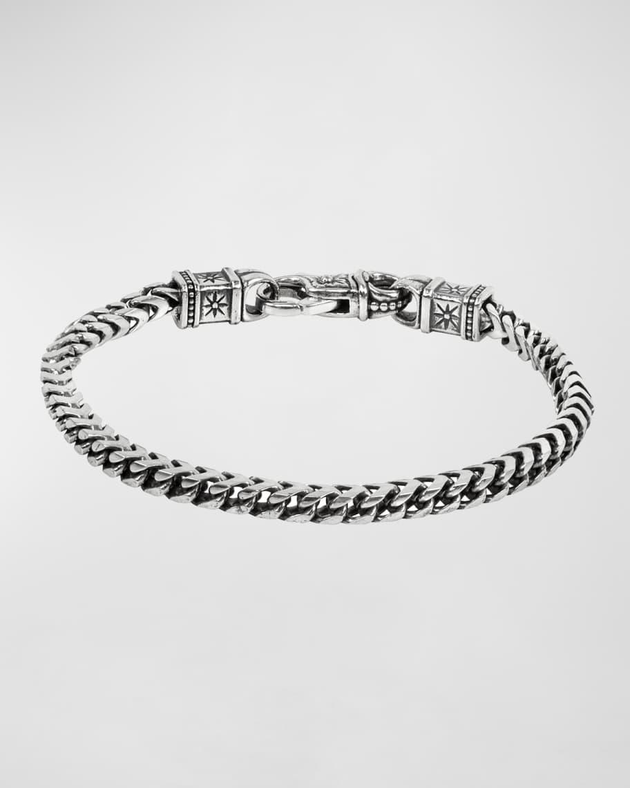 Men's Sterling Silver Chain Link Bracelet, Size M Product Image