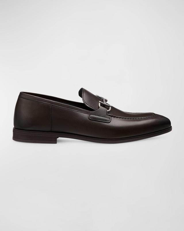 Mens Simon Twistbit Leather Loafers Product Image