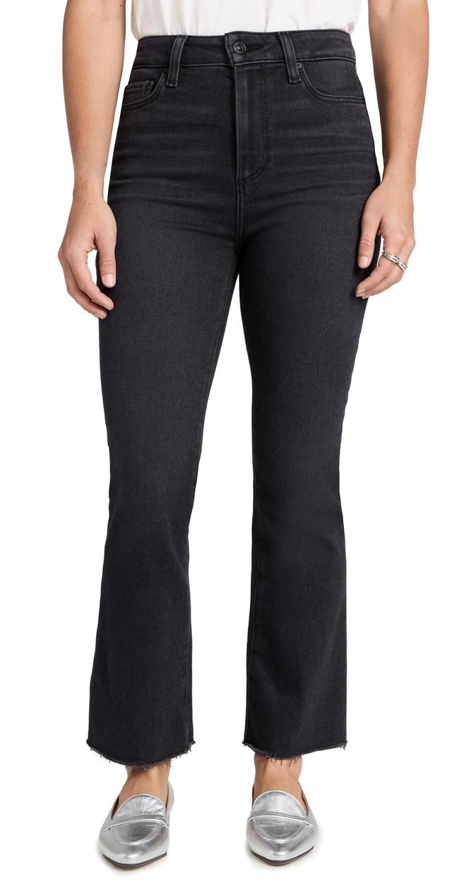 PAIGE Claudine Raw Hem Flare Jeans Product Image