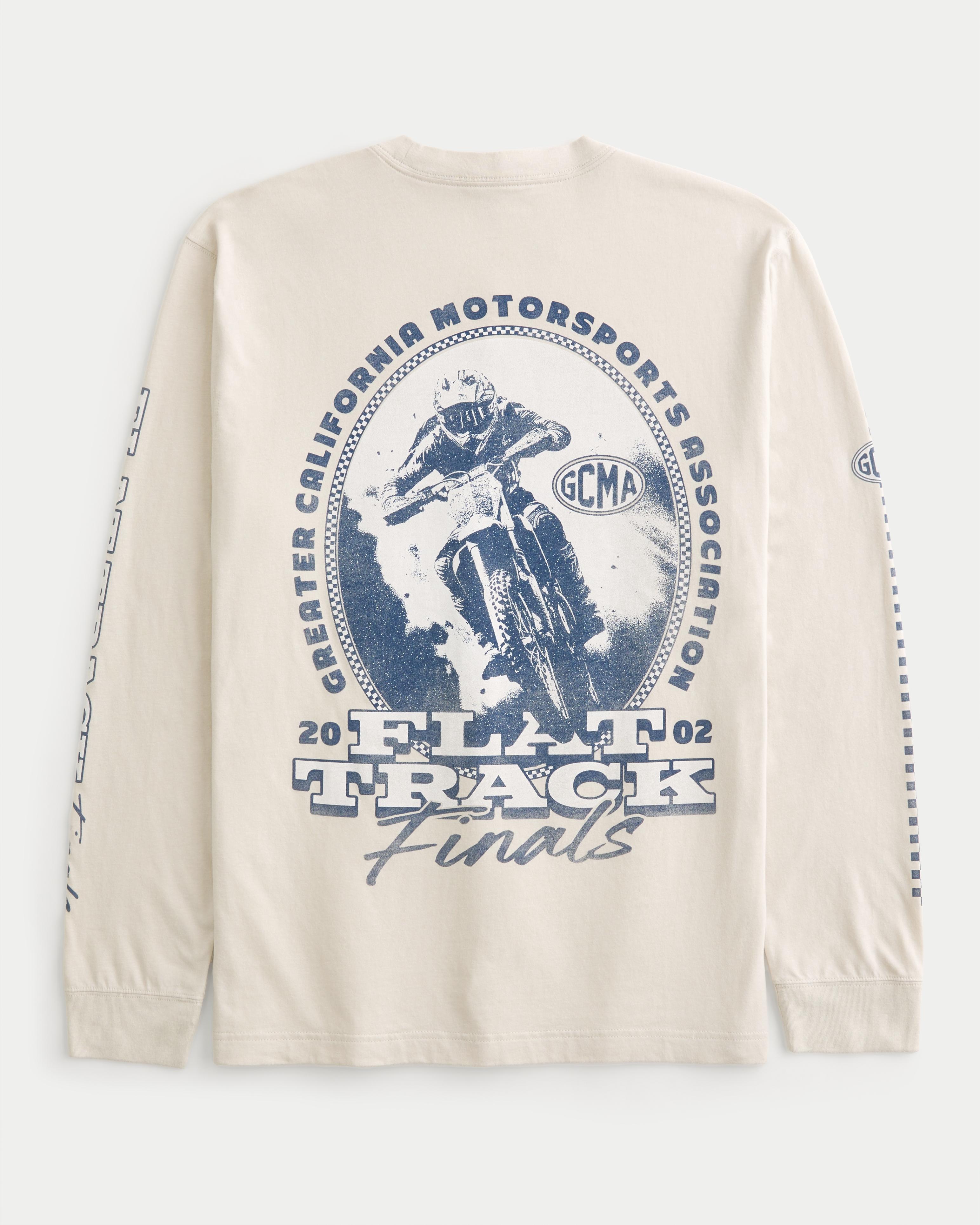 Relaxed Long-Sleeve California Motorsports Graphic Tee Product Image