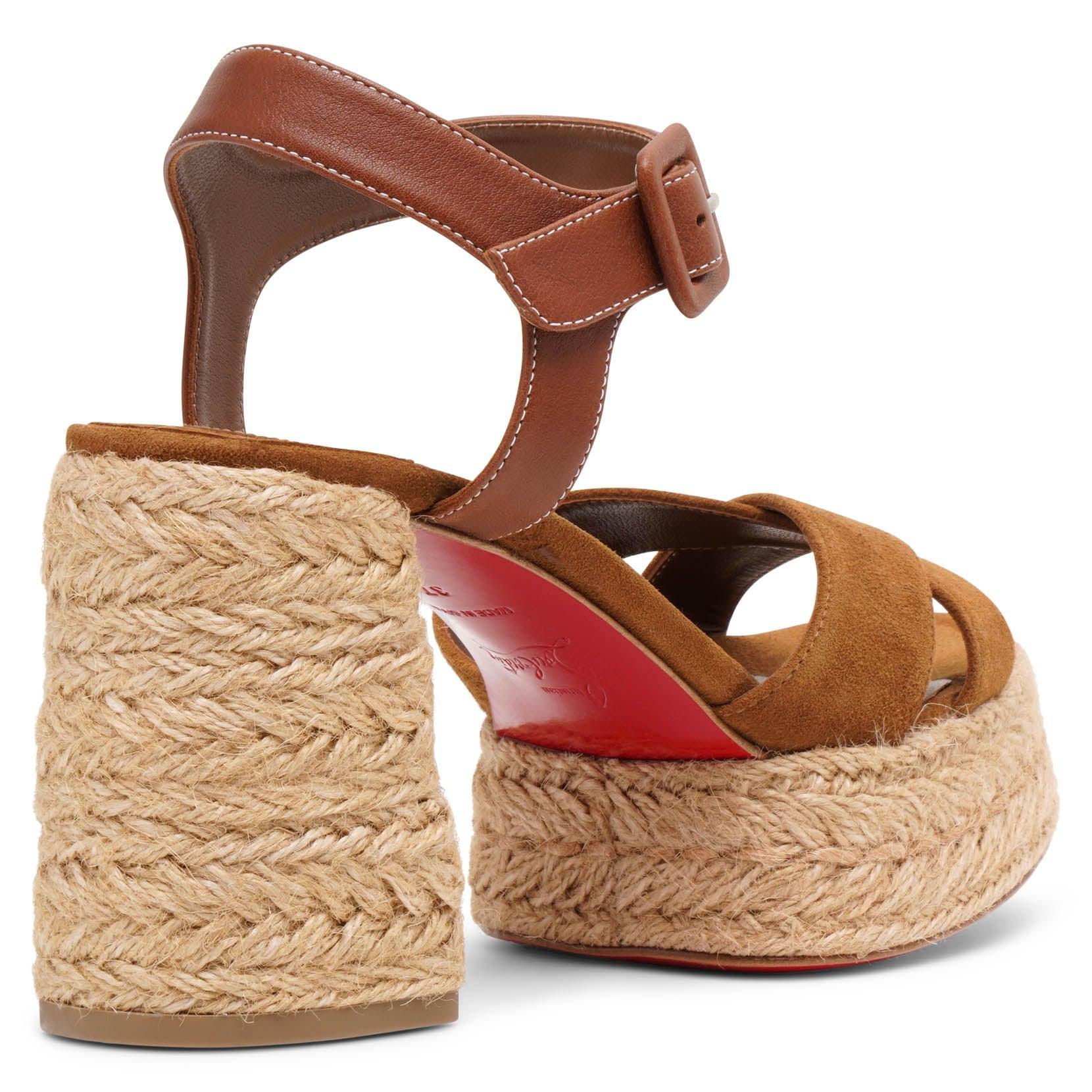 CHRISTIAN LOUBOUTIN Calakala Suede Espadrille Sandals 70 In Rhea Product Image