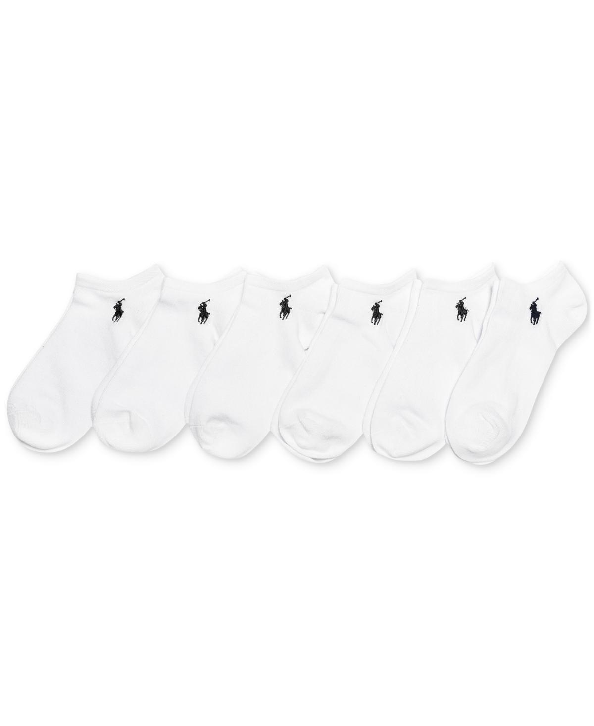 Polo Ralph Lauren Womens 6-Pk. Flat Knit Low-Cut Socks Product Image