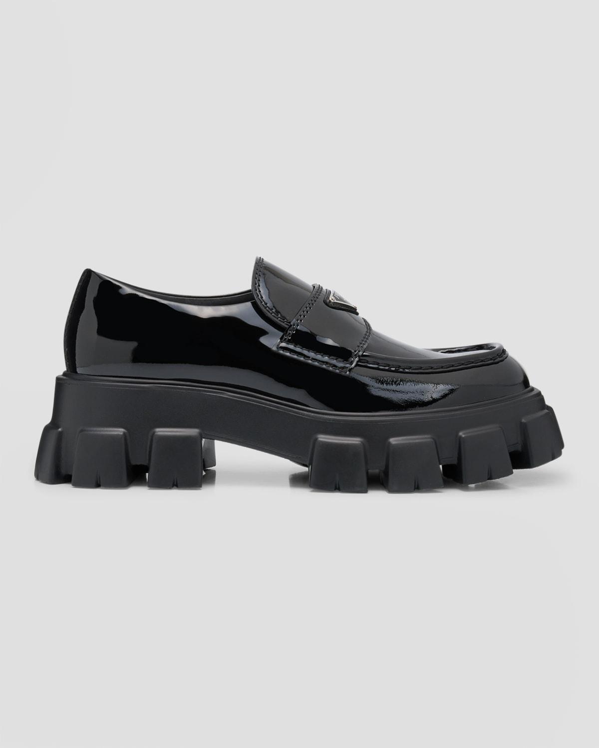 Men's Monolith Patent Leather Loafers Product Image