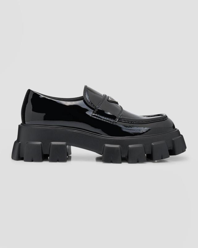 Mens Monolith Brushed Leather Penny Loafers Product Image