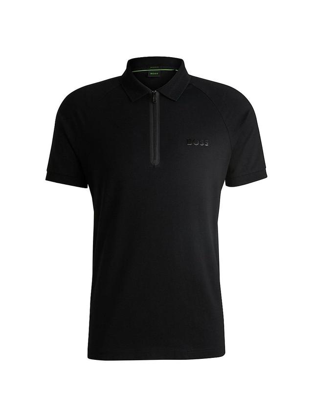 Boss by Hugo Boss Mens Mirror-Effect Logo Polo Product Image