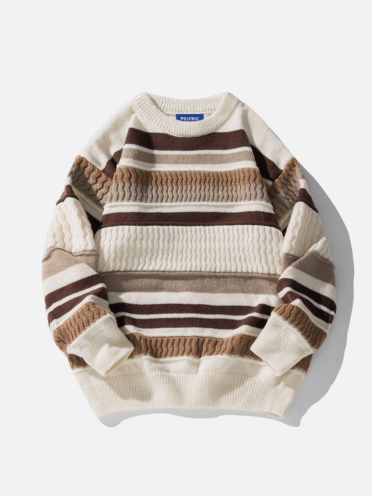 Aelfric Eden Stripe Color Blocking Sweater Product Image